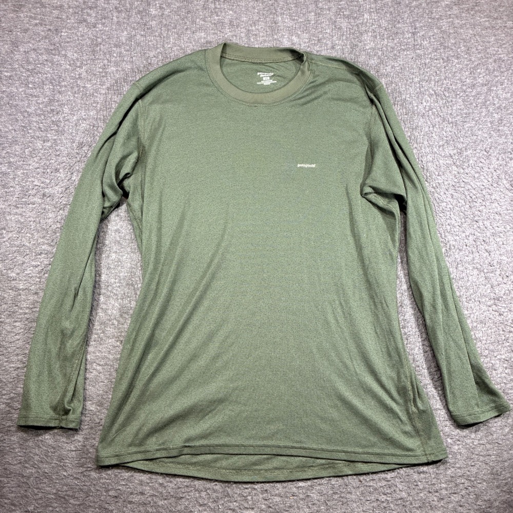Vintage Patagonia Capilene Long Sleeve Shirt Mens XL Green Base Layer USA Made